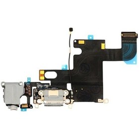 Resim iPhone 6 Uyumlu Kulaklık Soketli Şarj Soketli Film Siyah 