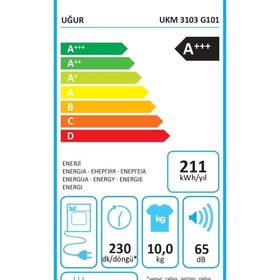 Resim Uğur UKM 3103 G101 GRİ Kurutma Makinesi 