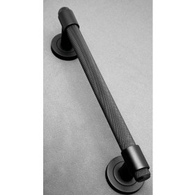 Resim Koldoor Punch Zamak A213 Mat Siyah Çekme Kol Sürgülü Kapı Çekme Kolu 40 cm 1 Adet 