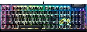 Resim Razer BlackWidow V4 X - Fortnite Edition RGB'li Mekanik Oyun Klavyesi (Sarı Anahtarlar, 6 özel makro tuşu, Doubleshot ABS tuş başlıkları) QWERTY US Düzeni | Fortnite 