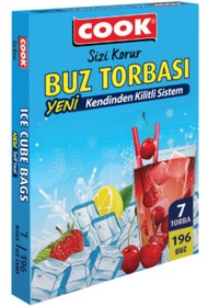 Resim COOK Kendinden Kilitli Buz Torbası 7'Li X 3 Paket 