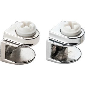 Resim Ayder Mobilya Aksesuarları Metal Cam Raf Tutucu Pimli 5 mm Krom ( 5 Adet ) 