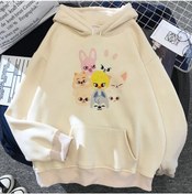 Resim GALASHOP Stray Kids Kapşonlu Beyaz Hoodie Mod434 