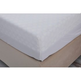 Resim Colourful Fitted Çarşaf Tek Kişilik - Beyaz 