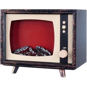 Resim Dekoratif Tv Tasarımlı Ledli Şömine Lamba 18x22cm Aalk2511 