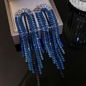 Resim Partiler ve Ziyafetler için Lüks ve Şık U-Şekilli Püskül Küpeler - 1 Çift 