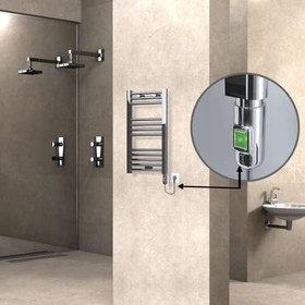 Resim Haiti Elektrikli Havlupan 400x700 Düz Krom (On/Off Düğmeli) 200 Watt 