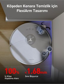 Resim Roborock S8 MaxV Siyah Ultra Akıllı Robot Süpürge 