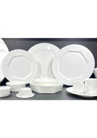 Resim Koleksiyon Mislina Yemek Takımı Sade 122 Parça 