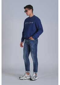 Resim Lufian Brıce Smart Jean Erkek Pantolon Slim Fit Mavi Mavi 112200210100300 Mavi 