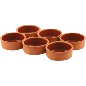 Resim 6'lı Çömlek Sütlaç Kase Güveç Seti, Kahverengi, Doğal ve Şık Tasarım 