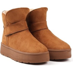 Resim Kadın Taba Günlük Kalın Taban Bot - İçi Kürklü Platform Streç Model Taba 