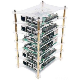Resim Maiyame Raspberry Pi 4b/3b+/3b/2b/b+ İçin 6 Katlı Akrilik Kasa, Tüm Portlara Erişim, Isıtıcı/usb Hub Uyumlu, Şeffaf Tasarım, Araçsız Kurulum 