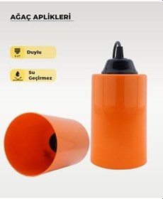 Resim Neon Turuncu Ağaç Feneri 6 Adet 