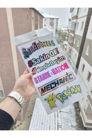 Resim İB GLOBAL ARABA ARKA CAM YAZILARI HOLOGRAMLI YENİ MODEL 