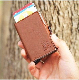 Resim Lederax Çift Mekanizmalı Deri Erkek Kartlık Cüzdan Taba 