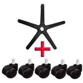 Resim Zorbaev Yıldız Ayak Ofis Bilgisayar Koltuğu Sandalyesi Ayağı +5 Teker 