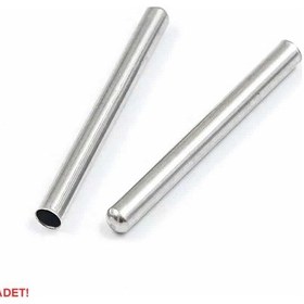 Resim Çelik Sensör Başlığı 6x50mm Kılıf Sıcaklık Isı Sensör Kutusu Metal Tüp Boru Sensör Koruyucu 