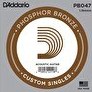 Resim D'Addario PB047 Phosphor Bronze Wound Akustik Gitar Tek Tel 