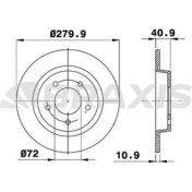Resim Braxis AE0391 Arka Fren Disk Aynası Düz Mazda Iıı 2.0 03-07 Mazda 5 V Crenault 19 1.8 2.0 2.0cd 05-280X4 C25Y26251C 
