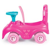 Resim Dolu 2522 Unicorn Bingit Pedalsız Araba Kız Çocuk Ilk Arabam Pembe 