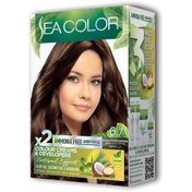 Resim Litae LitaeTrend 2 Tüp Krem Saç Boyası Seti Çikolata Kahve No:6.7 