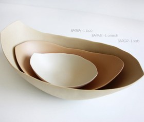 Resim Rina Menardi Barchette Larghe Medium Barchetta Centerpiece Obje 26x17xH8 cm - White 