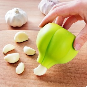 Resim Silikon Sarımsak Soyucu - Yaratıcı ve Kolay Temizlenebilir, Taşınabilir, Gıda Güvenliği Silikon Aleti, Dış Mekan Kullanımı İçin Uygun, Cadılar Bayramı, Noel, Şükran Günü, Ramazan, Anneler Günü için Mükemmel 