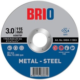 Resim Kesme Taşı 115x3 Metal 10 Adet 