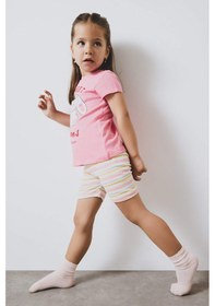Resim Defacto %100 Pamuklu Pijama Takımı Kız Bebek E4646A525SM Pembe 