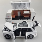 Resim 1:32 Ölçekli Çinko Alaşım Döküm RV Oyuncak Araba Modeli - Detaylı İç Mekan ile Lüks Motorhome Taklidi, Beyaz/Siyah/Gri, Manuel İşletim, Pil Gerektirmez, Erkekler için Toplanabilir Gösterim, Mükemmel Tatil Hediyesi, Detaylı İç Mekan Taklidi, Dayanıklı Toplanabilir 