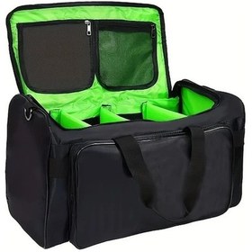 Resim Sandwich Motion003 Büyük Kapasiteli Nylon Seyahat Çantası Spor Ayakkabı Gözlü Sade Siyah Hareketli Kargo Siyah 