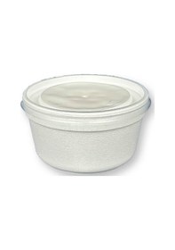 Resim 250 Adet 350cc Kapaklı Beyaz Köpük Kase 