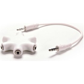 Resim 5 Li Kulaklık Çoklayıcı Splitter 5 Port 3.5Mm Çoklayıcı Kablo 