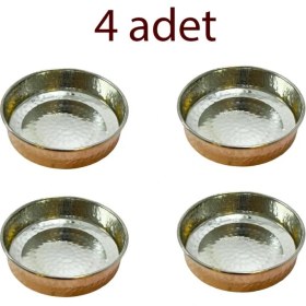Resim Efemir Bakır Kahvaltılık ve Çerezlik 4’lü Set 