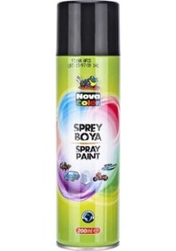 Resim Siyah Renk Sprey Boya 200 Ml 1 Adet Siyah 