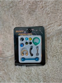 Resim BEYŞACIM Karışık Renkli Piercing Seti 4 