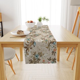 Resim Colorful Leaves And Flowers Runner | Pufaloji 