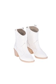 Resim Moosefield Kadın Hakiki Deri Beyaz Kovboy Bot 