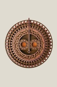 Resim Dark Flamingo El Yapımı Üç Boyutlu Ahşap Afrika Güneş Maskesi Duvar Süsü 50 x 51 