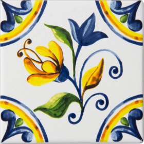 Resim Can Seramik 10*10 cm CÇ-110 Kütahya Seramik - Çini Karo ( 5'li 1 Paket ) 