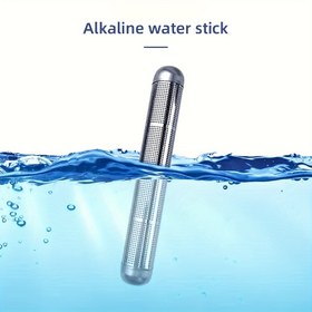 Resim 1 adet Taşınabilir Hidrojen Zengin Alkalen Su Çubuğu - Canlı Su Arıtma için Metal İyonizör Çubuğu, Pil Gerektirmez, Seyahat ve Ev Kullanımı için İdeal, Seyahat Su Arıtma | Modern Estetik | Dayanıklı Metal Çubuk, Su Arıtma Çubuğu 