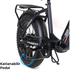 Resim OLA Electrofold EFD1 Carbon Design Katlanabilir Elektrikli Bisiklet 20” 