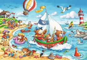 Resim Ravensburger 2x24 Parça Puzzle Seaside Holiday 078295 