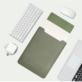Resim Sunshine022 15-16 Inç Yeşil Şok Emici Ince Laptop Kılıfı Taşınabilir Sırt Çantası Diğer 