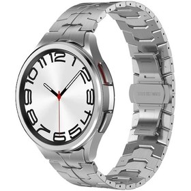 Resim Sones Galaxy Uyumlu Watch 4 Classic 42/46mm Demir Adam Kavisli Bağlantı Paslanmaz Çelik Saat Kordonu 