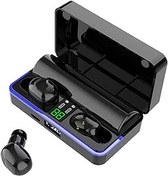 Resim Bestgift Bluetooth kulaklık cep telefonu aksesuarı dokunmatik kontrol Bluetooth 5.0 gürültü azaltma iPhone Samsung Huawei Android Sport için siyah stil 4 