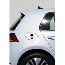 Resim Aydın Garage Çiş Yapan Çocuk Depo Kapağı Araba, Motorsiklet, Kask, Laptop, Cam Sticker 12X7 cm 