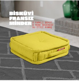 Resim Xpermate Bisküvi Minder Petek Önü Fransız 45x45x14 Sarı 