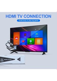 Resim Lobo Kablosuz Çift Kol Retro Oyunlar 4k Game Stick 20000yun Atari 